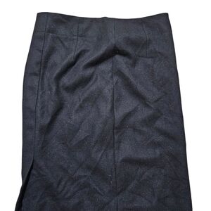 J. Crew Classic Black Midi Skirt